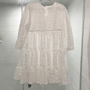 Zara babydoll dress - white size medium